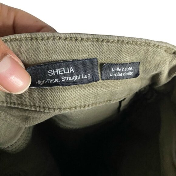 Mavi Women's Olive Green Sheila High Rise Straight Leg Crop Denim Jean - Picture 5 of 7